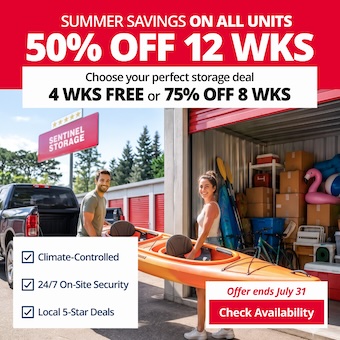 Sentinel Storage - Red Deer Promotion